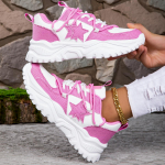 MCTIN Couples Chunky Sneakers laisvalaikio suvarstomi platforminiai batai moterims Star Decor vyri&scaron;ki sportiniai batai 36 juoda