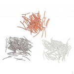 150 vienetų i&scaron;graviruotas kreivės tarpiklis laisvų vamzdelių makaronų karoliukai, skirti &bdquo;pasidaryk pats&ldquo; papuo&scaron;alams gaminti Apyrankės karoliai