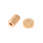 1:87 Modulus 0,2 15T mikro žalvario turbinos sliekinis statinis keitimo krumpliaračio angos skersmuo 0,8 mm / 1 mm redukcinio krumpliaračio veleno jungtis