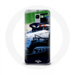 Coque pour Samsung Galaxy A6 2018 Formule 1 Pierre Gasly Pilote F1 Blanc