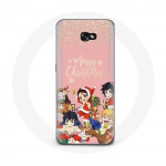 Coque pour Samsung Galaxy A3 2017 Demon slayer merry christmas affiche Anime Manga