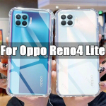 Skaidrus telefono dėklas, skirtas Oppo Reno4 Lite TPU skaidrus dėklas, skirtas Oppo Reno 4 4Lite 6,43 colio CPH2125 smūgiams atsparūs dangteliai For Oppo Reno4 Lite gryna