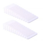 2 vnt. Apsauginiai durų buferiai su tekstūruotu pavir&scaron;iumi, skirti namų gerinimui, saugai, namų ūkio durų stabdikliai namams balta