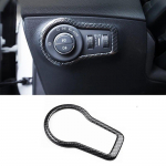 For Jeep Compass 2017 2018  ABS Car sticker Headlamps Adjustment Switch decoration cover Trim car styling accessories Carbon fiber