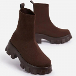 Moteri&scaron;ki batai Elastingi Platforminiai Batai Kvėpuojantys Pavasariniai Vasariniai Kulnai Botas Mujer Slip On Kulk&scaron;nies Batai Eleganti&scaron;ki moteri&scaron;ki batai su kulnais 41 kava