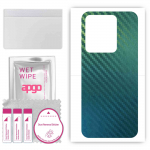 apgo Protective Skin Sticker for the back compatible with Vivo Y22 2022, Wrap Film, Foil, Vinyl - Pattern Carbon Chameleon CAKA1