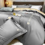 60 Siūlų Paklodė Keturių dalių Medvilnė Medvilnė Medvilnė Ilgas Susegimas Medvilnė Nantong Lengvas Prabangus Siuvinėtas Antklodės Užvalkalas Vienspalvis Lova A