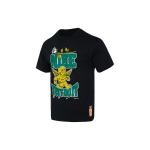 Nike Logotipo Animacinis Spaudinys Amerikieti&scaron;ko Retro Stiliaus Apvalios Kaklo Trumpomis Rankovėmis T-shirt Vyri&scaron;ki Vir&scaron;utiniai Drabužiai Juoda FD1323-010 L