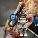 Pakabinamas automobilio raktų pakabukas 1 vnt žaislas 3D lėlė Naruto Sasuke Kakashi animacinių filmų dovanų papuo&scaron;alų priedas 5