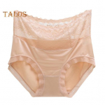 Moteri&scaron;kos kelnaitės Besiūlės auk&scaron;tu juosmeniu pilvo kontrolės elastingos kelnaitės Gerai kvėpuoja nėriniai, vienspalviai, ploni, kasdieniai sportinės apatinės kelnės M juoda