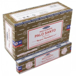 Satya Nag Champa Palo Santo smilkalų lazdelės Agarbatti 180 gramų dėžutė | 12 pakuočių po 15 gramų dėžutėje | Eksporto kokybė ruda