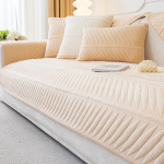 Prancūzi&scaron;kas pliu&scaron;inis sofos užvalkalas svetainei Vienspalvis neslystantis sofos pagalvėlės kilimėlis kreminio stiliaus sofos užvalkalas storas sofos pagalvėlė namo 30x50cm pillowcase tamsiai pilka spalva