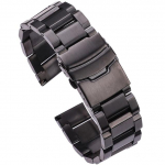 Nerūdijančio plieno laikrodžio apyrankė Moteri&scaron;ka Vyri&scaron;ka Metalinė laikrodžio apyrankė 18mm 20mm 22mm 24mm Priedai Sidabrinė rožinė auksinė juoda 22mm juoda