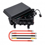 12V gervės solenoido valdymo kontaktorius su i&scaron; anksto laidais dėžute 8000-17000 elektrinėms ATV UTV gervėms Kontaktorius juoda