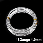 1/1.5/2/2.5/3mm 5m ilgio aliuminio amatininkų viela medžiagos DIY papuo&scaron;alų gamybos amatas 18Gauge 1.0mm