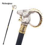 Baltas Auksinis Ožys Avis Gyvūnas Lazda Dekoratyvinis Cosplay Vintažinis Vakarėlis Madinga Lazda Helovinas Krozierius 91cm