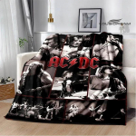 Roko grupė AC/DC retro spausdinta antklodė Flange &scaron;ilta antklodė pikniko antklodė cubre cama antklodė lovos pamu&scaron;alai Gimtadienio dovana 30x40in