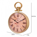 Metalinis sieninis laikrodis Bostonas Vintažinio stiliaus ra&scaron;tas Romėni&scaron;ki skaitmenys Sieninis laikrodis Namų dekoras