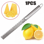 12 colių Lemon Zester nerūdijančio plieno sūrio trintuvė stačiakampė &scaron;okoladinė citrinų žievelė su neslidžia rankena virtuvės įtaisais &scaron;viesiai pilka spalva