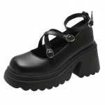 Rimocy Lakuotos Odos Kulno Dirželiu Lolita Batai Moterims Storu Kulnu Platforma Mary Janes Moteri&scaron;ki Mieli Gražūs Auk&scaron;takulniai Auk&scaron;takulniai 2024 35