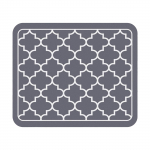 Indų džiovinimo kilimėlis Didelis nusausinimo kilimėlis Super sugeriantys indų džiovinimo kilimėliai virtuvės stalvir&scaron;iui Guminis virtuvės džiovinimo kilimėlis pilka spalva