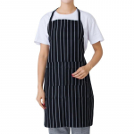 Unisex Anti Oil Cooking Apyna prijuostė Stripe Printed Restuarant Padavėjas Seilinukas Virtuvės priedai 1