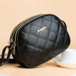 Madingas PU odos languotas atvartas krep&scaron;ys Kasdienis &bdquo;Messenger Crossbody&ldquo; krep&scaron;ys Tvirtas pečių krep&scaron;ys 19*7*15cm juoda