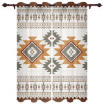 Boho Tribal Totem langų užuolaidos &Scaron;iuolaikinės europieti&scaron;ko stiliaus užuolaidos miegamajam Svetainės žaliuzės lango fono užuolaidos 2 skydai 100W130H(CM)40x51in&rod pocket