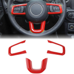Skirtas Jeep Wrangler JL JLU 2018&ndash;2024 vairo ir centrinės konsolės apdailos prietaisų skydelio valdymo skydelio vidaus apdailos apdailos komplektas