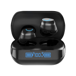 &bdquo;Bluetooth&ldquo; laisvų rankų įranga, dvipusė stereofoninė belaidė, į ausį įdedama, triuk&scaron;mą slopinanti, e. sporto žaidimų laisvų rankų įranga juoda