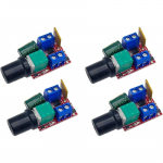 4 vnt. DC Mini Variklio PWM Greičio Reguliatorius Mažas LED Dimeris 5A 90W 3V 6V 12V 24V 35V Greičio Valdymo Jungiklis 5A 90W PWM