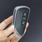 TPU Mink&scaron;tas Automobilio Skaidrus Raktų Dėklas Nuotolinio Valdymo Apsauginis Dangtelis Automobilių Aksesuarai VW Volkswagen Golf 8 ID.3 ID.4 Skoda Octavia A8 MK4 MK8 GTI R skaidri