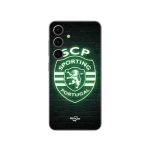 Coque Samsung Galaxy S25 SCP SPORTING PORTUGAL LUMINEUX FOND NOIR Maniacase juoda