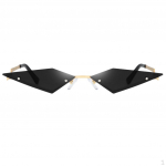 Women's Fashion UV400 Glasses Frameless for party Silver