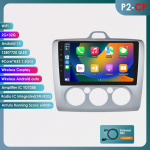 Ossuret Android13 Automobilio radijas Ford Focus 2 3 Mk2 Mk3 2004-2011 Multimedia Vaizdo grotuvas Navigacija I&scaron;manusis ekranas GPS 2Din Carplay 4G Automobilinis stereosistemos P2CP S 4Core 2G 32G