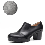 6CM 8CM 10cm Mažas Dydis 33-43 Gili Burna Natūralios Odos Batai Moteri&scaron;ki Auk&scaron;takulniai Pavasariniai Platforminiai Auk&scaron;takulniai Batai Biurui Modelis 40 gray