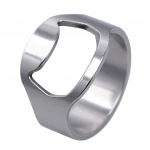 Kūrybingas žiedo formos alaus butelių atidarytuvas virtuvės nerūdijančio plieno presuojamas dangtelis alaus kam&scaron;čiatraukio įrankiai lengvi ne&scaron;iojami baro vakarėlio įrankiai sidabras