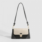 Prancūzi&scaron;ka atmosfera ni&scaron;inė moteri&scaron;ka rankinė rudeniui, literatūrinio &scaron;velnaus stiliaus, pažasties rankinė, universali rankinė per petį, tinkama kasdieniam ne&scaron;iojimui