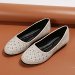 Moterų Mada Tendencija Kasdieniai Loferiai Moteri&scaron;ki Plok&scaron;čiapadžiai Eleganti&scaron;ki Moteri&scaron;ki Bateliai Su Peteli&scaron;kės Mazgu Patogūs Moteri&scaron;ki Mink&scaron;ti Klasikiniai Biuro Bateliai 35 smėlis