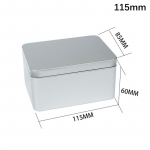 Mini Skardinė Muilinė Plaukų segtukas Metalinė Stačiakampė Geležinė Dėžutė Maža Kvadratinė Laikymo Papuo&scaron;alams Nagų Grožiui Saldainiams Monetoms Tablečių Dėžutės 115X85X60MM