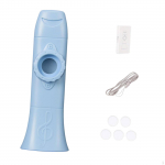 Kazoo Easy to Learn Adjustable Tone Mouth Flute for Music Lovers Kids Violin Piano mėlyna