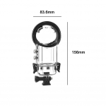 Povandeninis 50M nardymo dėklas, skirtas Insta360 X5, atsparus vandeniui priedas, korpusas 360, X5 kamera, R6O0 transparent-1pcs