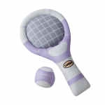 Dog Tennis Sports Sounding Paper Racket Toy Set Teddy Teething Companion Pet Supplies mėlyna