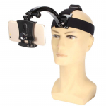 Telefono galvos laikiklis i&scaron;maniojo telefono dirželis vlog įra&scaron;ymui mobiliojo telefono laikiklis lauko sportui pirmojo asmens vaizdo įra&scaron;as skirtas iPhone juoda