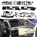 3D anglies pluo&scaron;to i&scaron;vaizdos interjero aksesuarų viso komplekto apdaila Hyundai SONATA 2011-14
