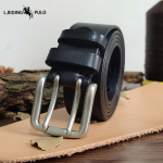 Auk&scaron;tos Kokybės Dvigubo Smeigtuko Sagtis Diržas Vyrams Natūrali Oda Vir&scaron;utinis Sluoksnis Gryna Karvės Oda Retro Kasdienis Diržas 100cm juoda