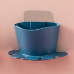 1 vnt / be smūgio skustuvo laikymo lentyna Vonios siena Pakabinamas &scaron;epetėlis dantų plovimas dantų &scaron;epetėlio laikiklis Ra tamsiai mėlyna spalva