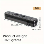 Žiemos me&scaron;kerių laikymo dėžė, daugiafunkcinė plūdinės žvejybos įrankių dėžė, patvari ABS medžiaga, vandeniui atspari, dvipusis užtrauktukas, medžioklės ir žvejybos įrangos rū&scaron;iavimo dėžė