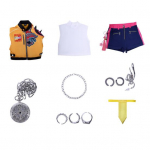 Rumi įkvėptas kosplėjaus kostiumas korėjieti&scaron;ko stiliaus demonų medžiotojo apranga Helovino vakarėlio persirengimo aksesuaras mergaitėms L A