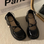 Moteri&scaron;ki mokasinai Retro rudi Mary Jane batai Moteri&scaron;ki stori kulnai Kulnas Kulnas Lolita batai Moteri&scaron;ki uniforminiai PU odiniai auk&scaron;takulniai Batai Moteri&scaron;ki 35